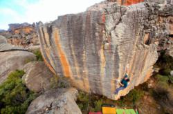 Benoit Roten  dans Tomorrow I Will Be Gone 7c photo:Nils Favre / Rocklands (The Pass)