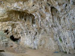 Partie de gauche de la grotte / Grotta dell'Aeronauta