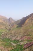 Vue du village de Taghia depuis le socle de l'Oudjad / Les Gorges de Taghia