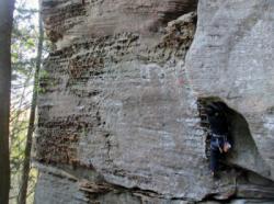 Cat  dans Perverse Intentions 5.10a  / Red River Gorge (Phantasia Wall)