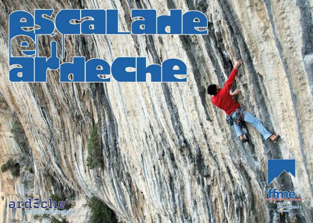 Cover of the guide book Escalade en Ardèche