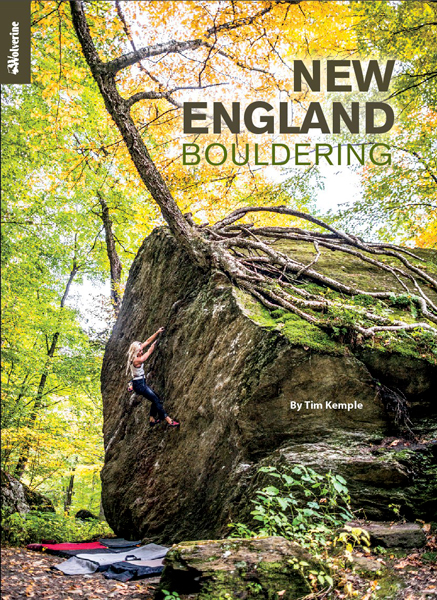 Cover of the guide book New England Bouldering