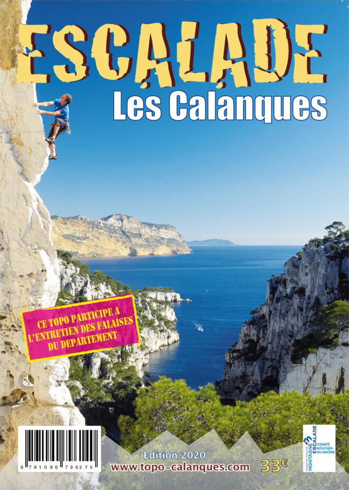 Cover of the guide book Escalade Les Calanques