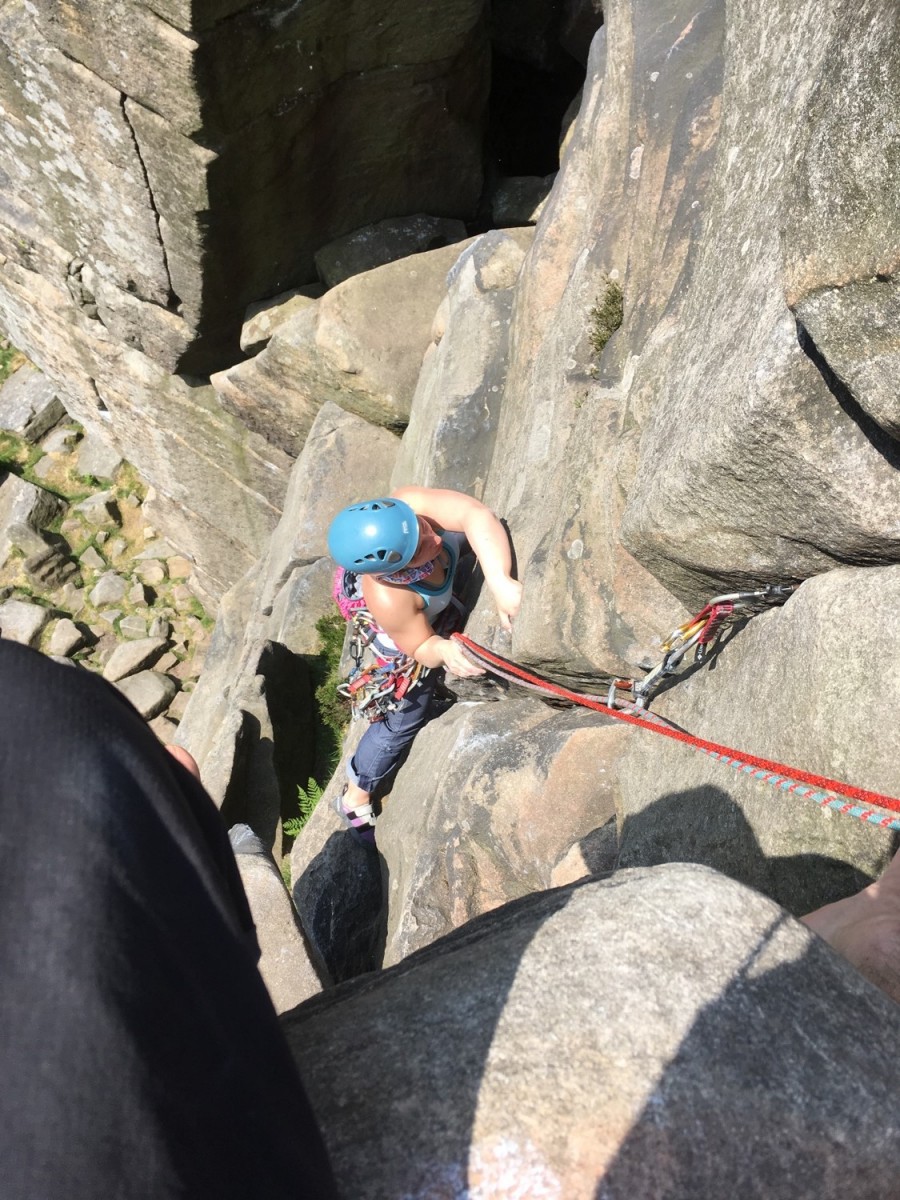 Rock climbing guidebook Peak district climbing