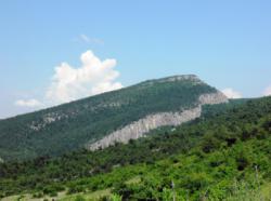 Dikence rocks (the crag), view from Söğütçük village / Gölpazari-Söğütçük